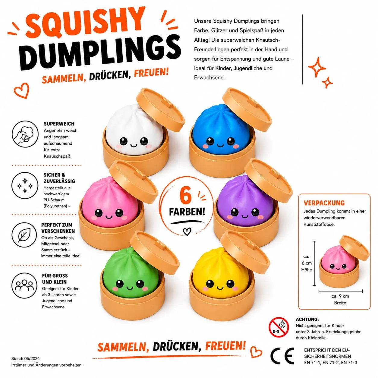 Squishy Dumplings Matt 12er Display