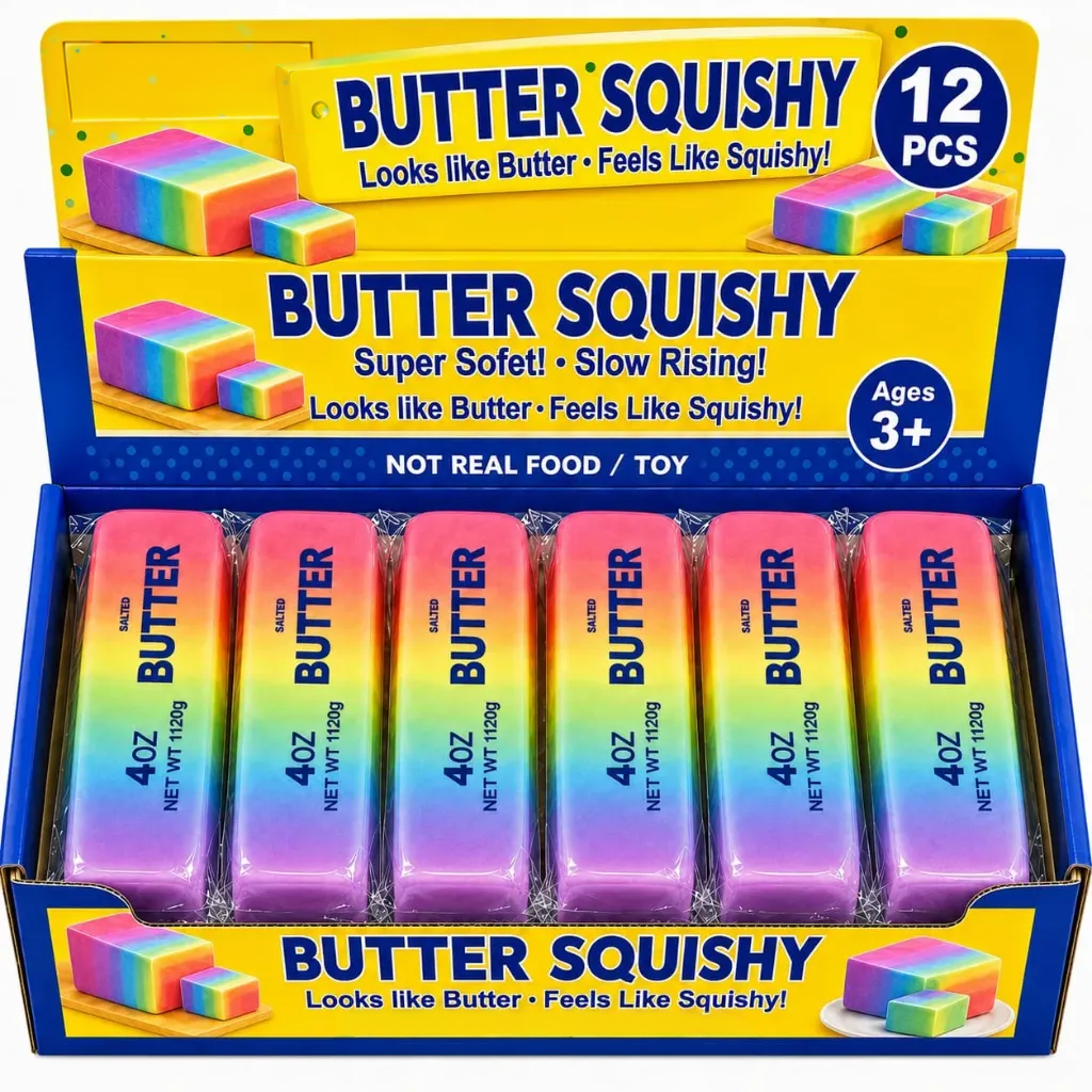 Butter Squishy Rainbow 12er Display