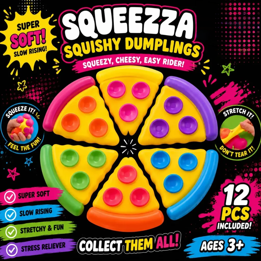 Squeezza Squishy Dumplings 12er Display