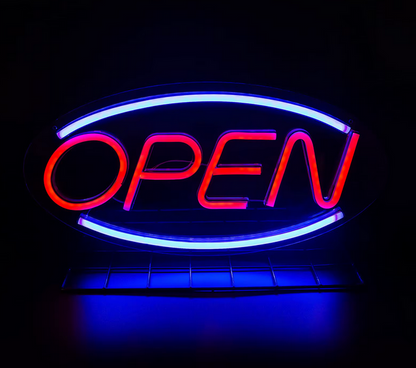 OPEN Schild LED 45,5cm x 22cm