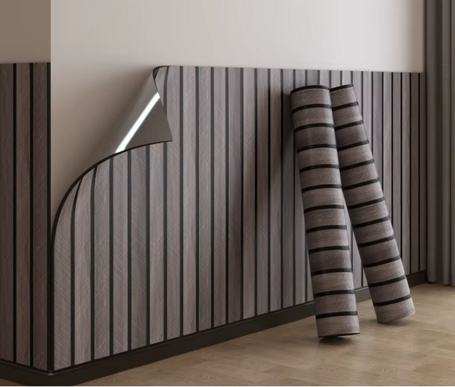 Wandtapete 2mm dick, Wandpanele Look 10m x 40cm